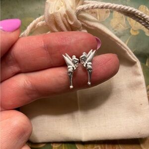Disney Tinkerbell Silver Earrings